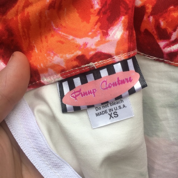 Pinup Couture  Doris  floral flare skirt XS - Picture 6 of 8